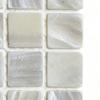 Table Coasters Mother Of Pearl Square Desk Pad 3.35 Inches Modern Coasters For Tea Wedding Bar Outdoor Home Coffee Drinks