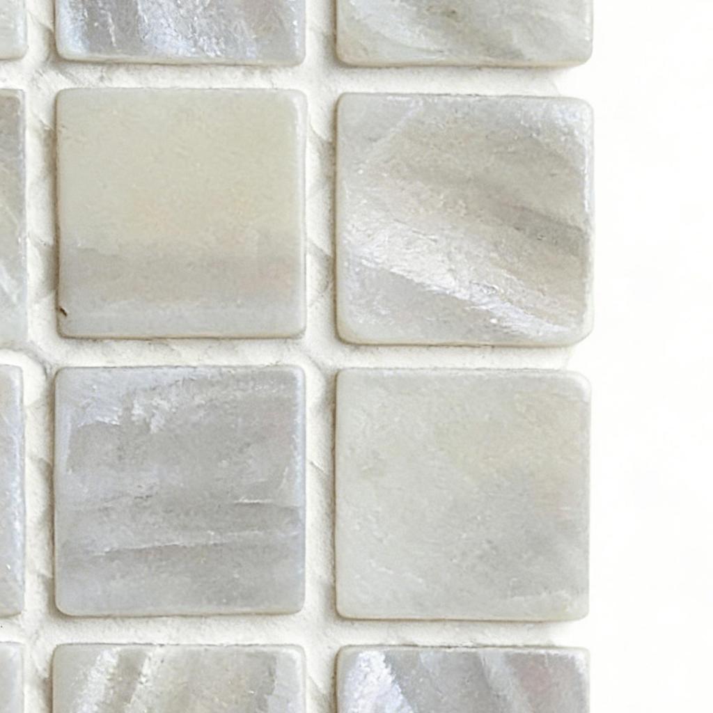 Table Coasters Mother Of Pearl Square Desk Pad 3.35 Inches Modern Coasters For Tea Wedding Bar Outdoor Home Coffee Drinks