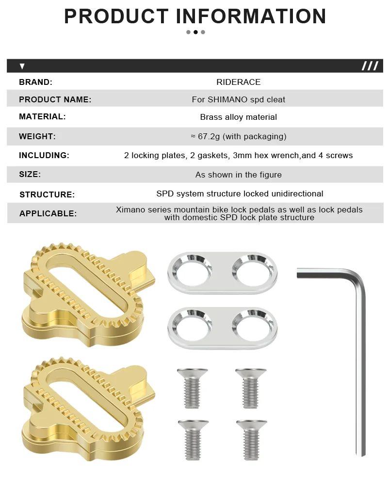 Mountain Bike Shoes Cleats for Shimano SPD Bicycle Shoe Pedal Clip MTB Pedal Cleats Multi-Release Spd Pedal Cycling Accessories