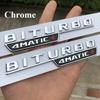IKQK4 2026 Kotflügel BITURBO 4MATIC Plakette Emblem Aufkleber für Mercedes C43 AMG W205 W204 E43 W213 W212 GLC43 GLE43 W166 W167 Zubehör