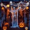 Gruseliger Halloween Gaze Stoff Stoff, Weiß/Schwarz Gruseliger Stoff für Schwarze Dekoration Spukhaus Dekorationen, Innen Außen Horror Szene Requisiten Weich