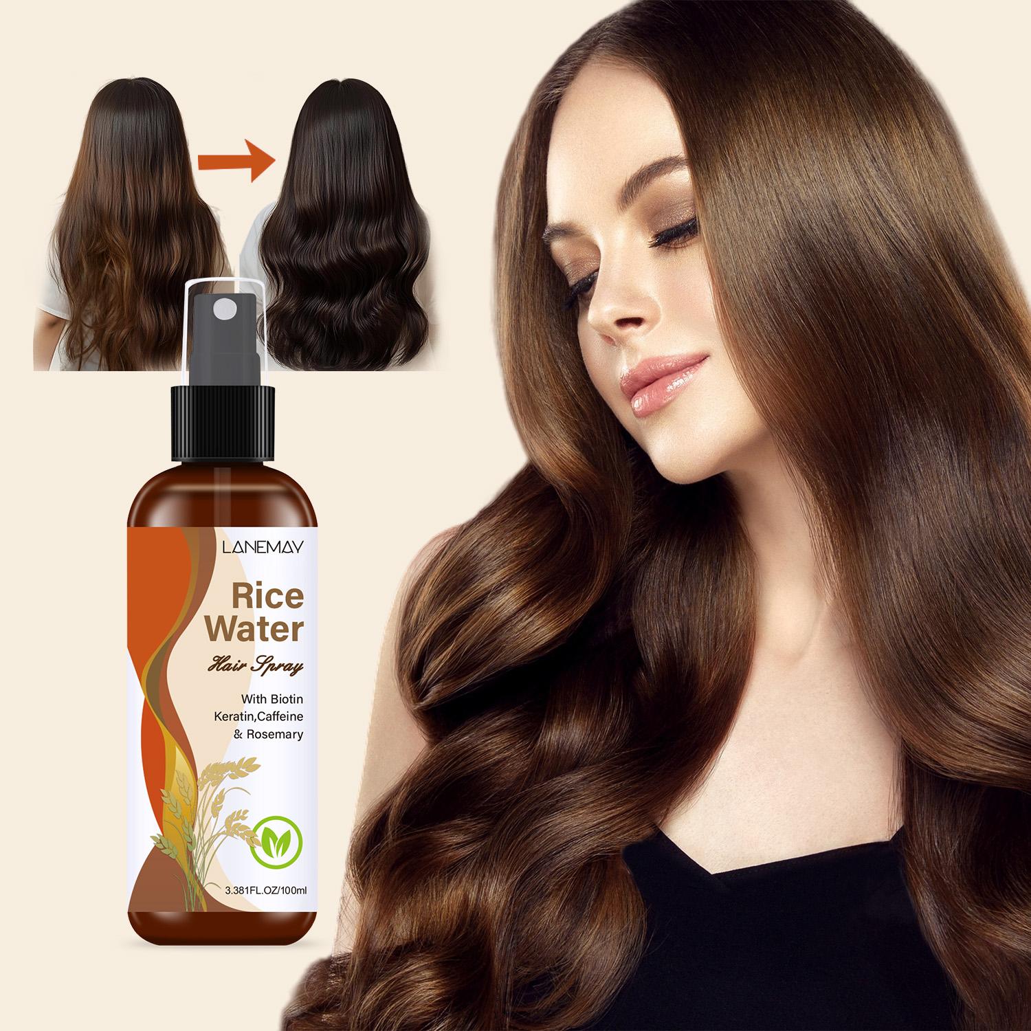 

Спрей для волос с рисовой водой-Укрепляет волосы-Делает волосы гладкими и уменьшает спутывание-Термозащита-Подходит для всех типов волос,100 мл