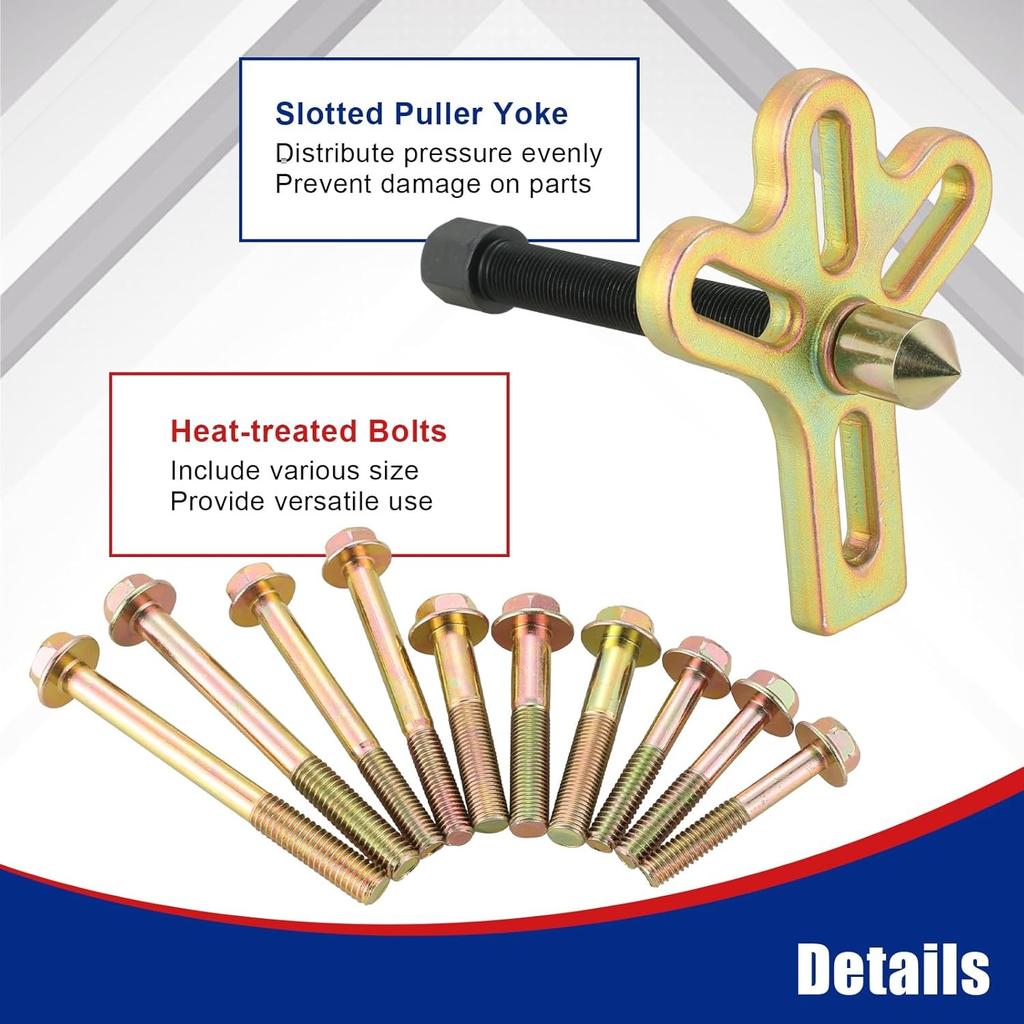 Steering Wheel Puller Kit, 13pcs Steering Wheel Puller, Balance Puller Yoke