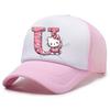 Hello Kitty Baseball Cap for Kids Adult Cartoon Letter Mesh Cap Kawaii Peaked Hat Pink Summer Cap Girls Woman Accessories Gift