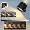 LED Wall Sconces Light Touch Control Double Head Wall Lamp 360 Rotatable 3Colors Wall Lights Wireless Night Lights for Bedroom
