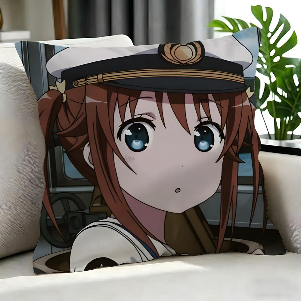 Anime High School Fleet Cushion Cover Cushion Cover Set Pcs X X X Pillowcase Decorative Sofa Home Decor