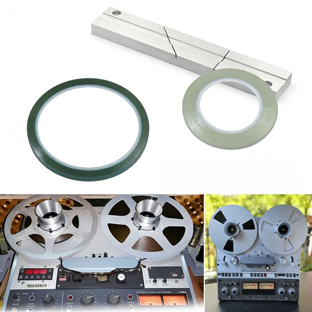 1/4 10 Inch Tape Splicing Set Open Reel Tape Splicing Block Open Reel Sound Splicing Tape Splicing Block Accessories