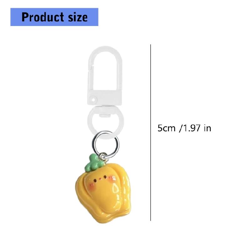 Practical Lovely Vegetable Keychain Personalize Backpack Charm For Students Daily Use Items