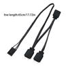 4Pin to 5V 3Pin ARGB Splitter Cable for ARGB Hub and Fan Lighting Control For HDLL120 Splitter Extension Cord