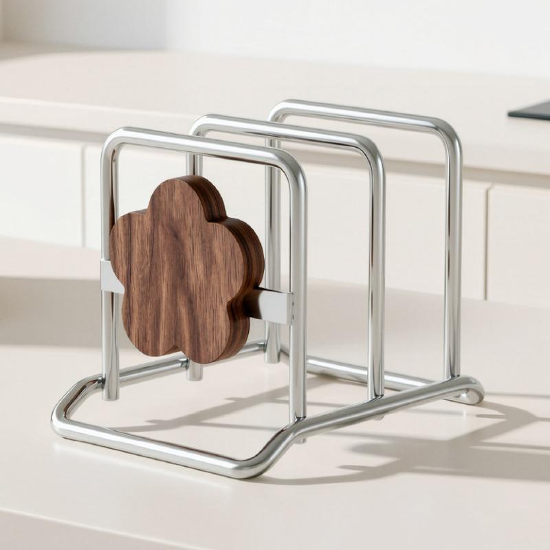 Kitchen Stainless Steel Countertop Cutting Board Cutting Board Pot Lid Household Rack Chopping Board Thickened Storage Rack