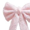 Valentine's Day Pink Plush Big Bow Atmosphere Decoration Pink Cute Creative Decorative Plush Bow Fluffy Edge Bows Ornament