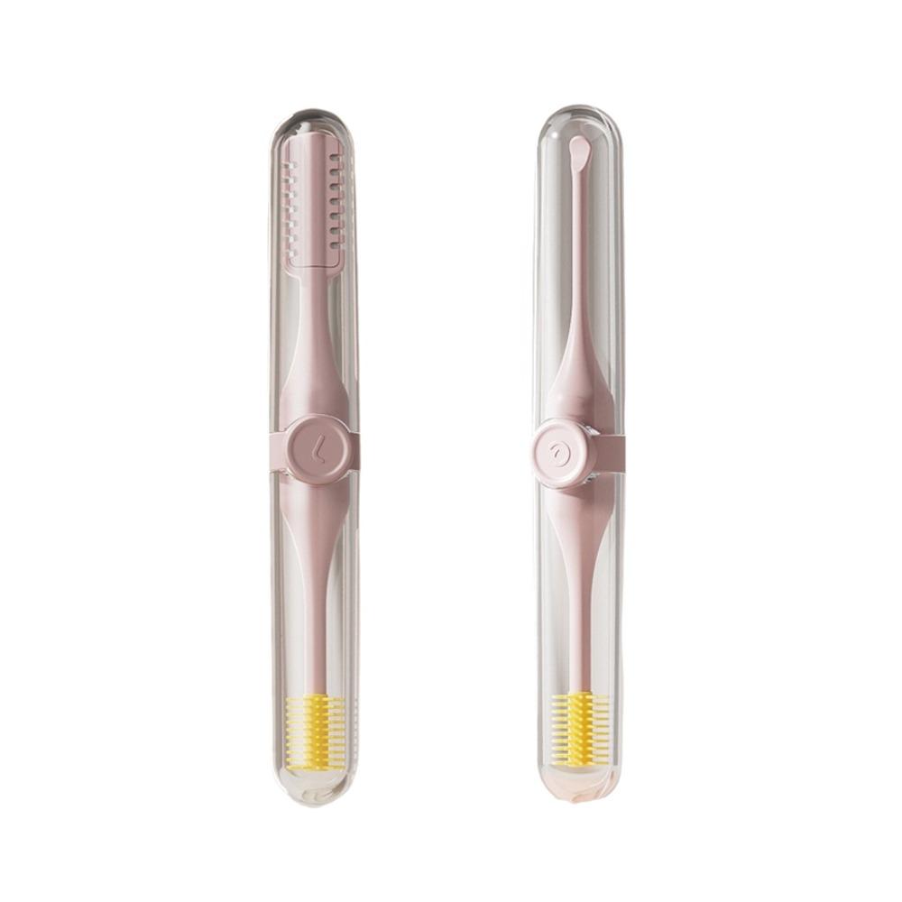 Dual Head Nose Hair Trimmer Ear Scoop Set Plastic Ear Hair Trimmer Useful Nosal Hair Trimmer Set розовый