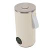 Încălzitor și Mixer Portabil pentru Lapte, Pulverizator Electric de Lapte, Încălzire Rapidă, Oprire Automată, Agitator Rotativ Încorporat, pentru Lapte de Cafea, Fără Fir, 400ml, Cald