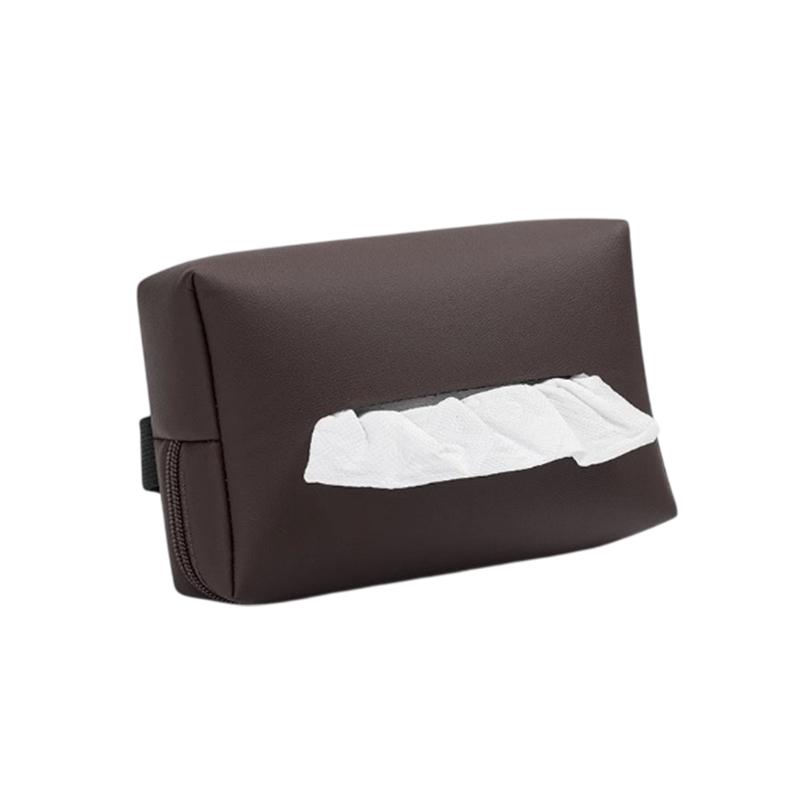 Car Tissue Box, Armrest Box Tissue Pack, Car Seat Back Hanging Type, Sun Visor Tissue Bag, Storage For Car Interior Decoration