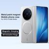 For Magsafe Hinge Protection Case For VIVO X Fold 6 Magnetic Metallic Paint Hard PC Flip Folding Phone Cover For VIVO X Fold6