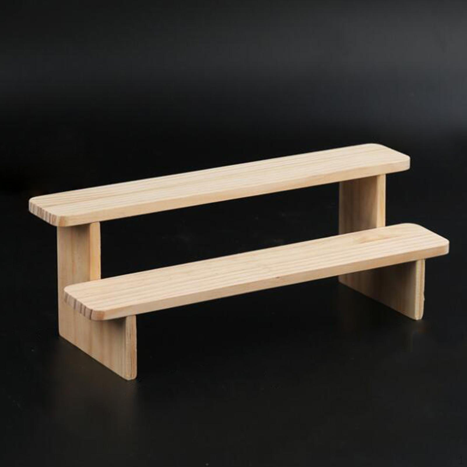 

Деревянная стойка для демонстрации, многоярусная полка для коллекции кукол 2 layer M