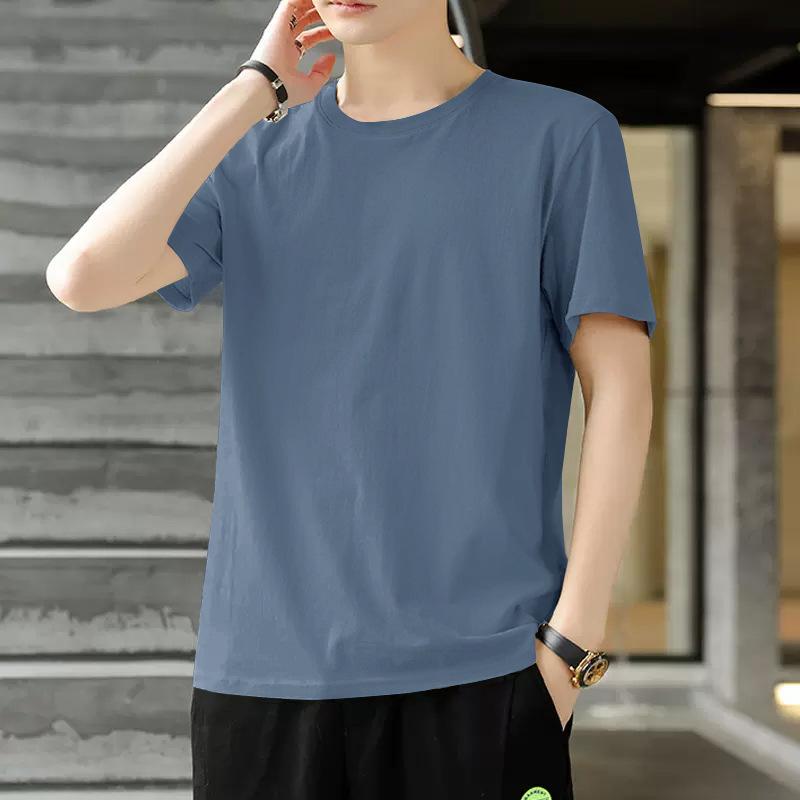 Men's Short Sleeve Crew Neck T-Shirt Soft Casual Daily Wear Basic Top