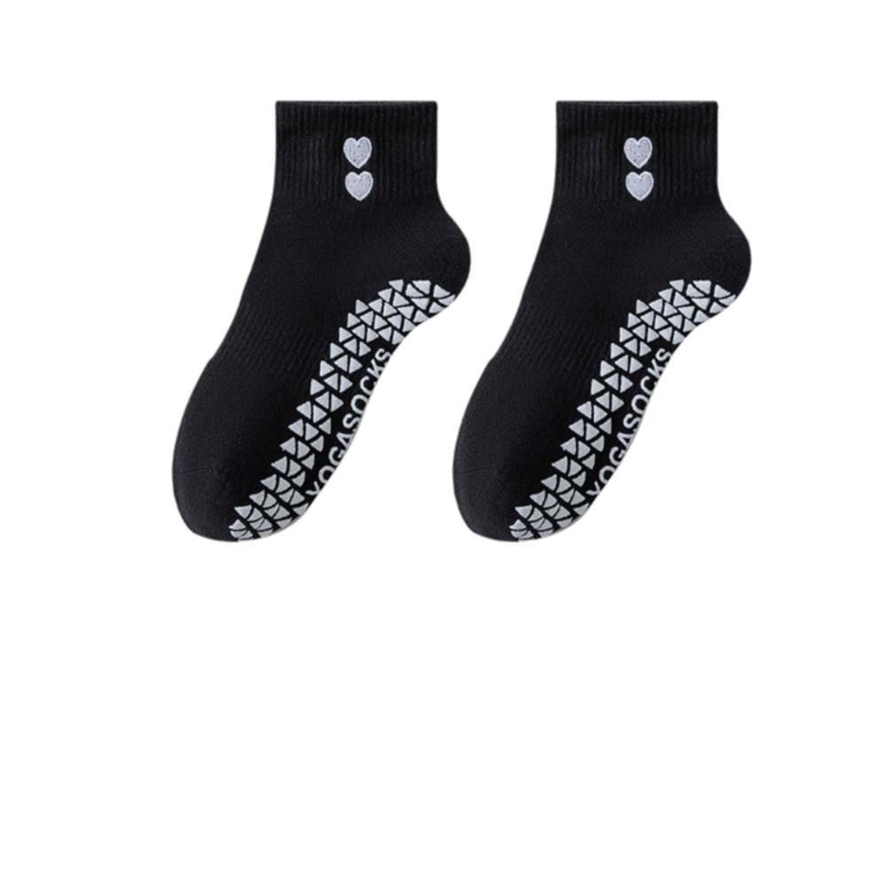 

Breathable Pilates Socks Harajuku Street Heart Embroidery Socks New Yoga Socks