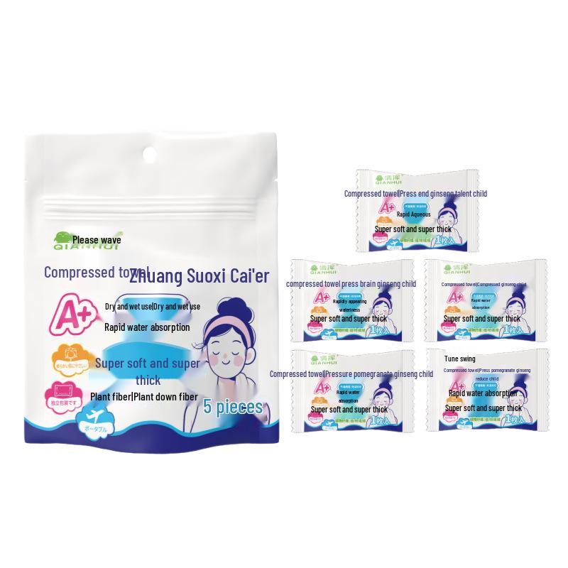 Toalla de Viaje Compacta Engrosada - Toallita Facial Desechable Desmaquillante