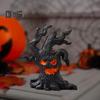 1/4Pcs Halloween Spooky Tree Figurine Ghost Tree Stump Resin Statue Sculpture Indoor Outdoor Garden Desktop Decoration Ornament