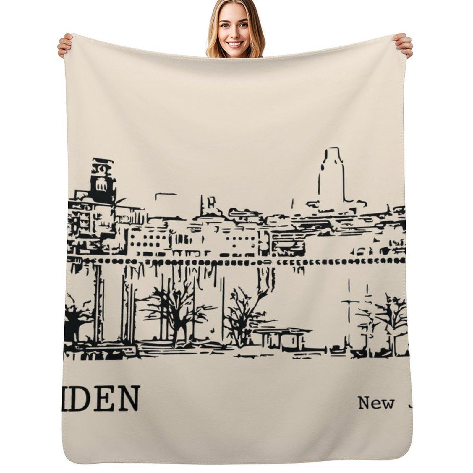 Плед Camden New Jersey Дышащий легкий плед для взрослых и детей Size: 75*100cm, Weight: 230 GSM