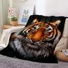 3D Tiger Blanket Super Soft For Spring Autumn Modern Line Art Sherpa Blanket Bedspread Throw Travel Dropship