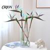 Autumn Floral Arrangements for Table Centerpieces Artificial Flower Bird of Paradise, Single Large Stem Strelitzia Fake Flower, Rubber Petals