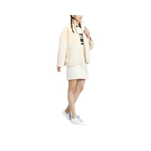 adidas Originals Color-Block Zipper Retro Stand Collar Jacket for Women, White