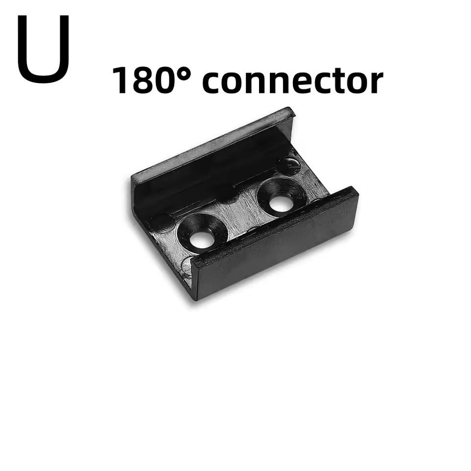 Schwarze Abdeckung 3-30 Fuß/Pack LED-Aluminiumprofil 0,5 m/Fuß U/V-Form Geeignet für 8-12 mm LED-Streifen Gehäusekanal led