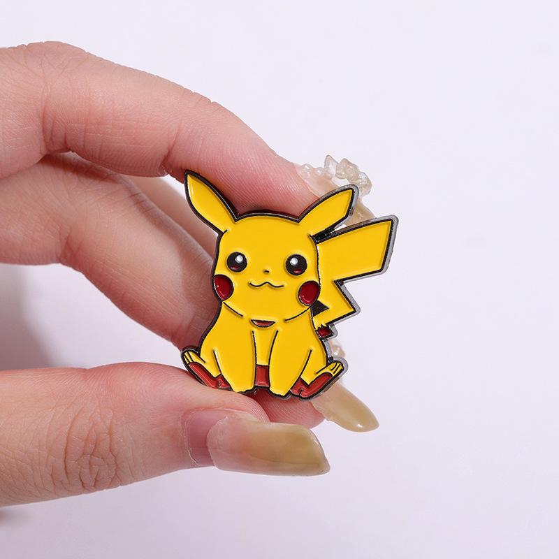 Pikachu Anime Brooch For Backpacks Enamel Pin Metal Brooch Pin For Women Badges Pin Brooches Jewelry Accessories
