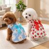 Gänseblümchen Muster Sommer Hund Prinzessin Kleid Schleife Spitze Hundekleid für Frühling Welpe Pudel Chihuahua etc.