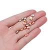 200-400Pcs/Lot CCB Charm Spacer Beads Multicolor Wheel Bead Flat Round Loose Beads for DIY Jewelry Making Findings Supplies