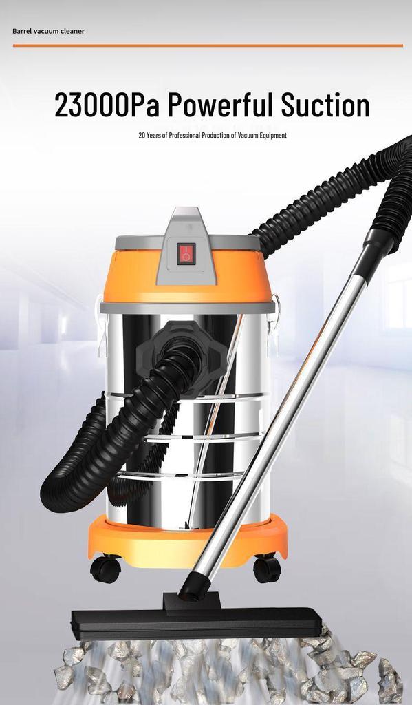 GUTSEN Dual-Use High Suction Wet/Dry Industrial Vacuum Cleaner for Heavy-Duty and Car Cleaning