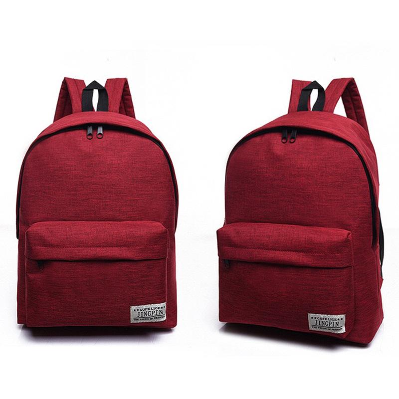 Большая вместимость повседневный рюкзак из ткани Оксфорд дорожная сумка для хранения красный