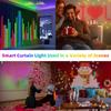 Christmas LED Smart Curtain Lights Room  App DIY RGB Fairy Lights  Music  Window Strip Lights Home Room Decoration