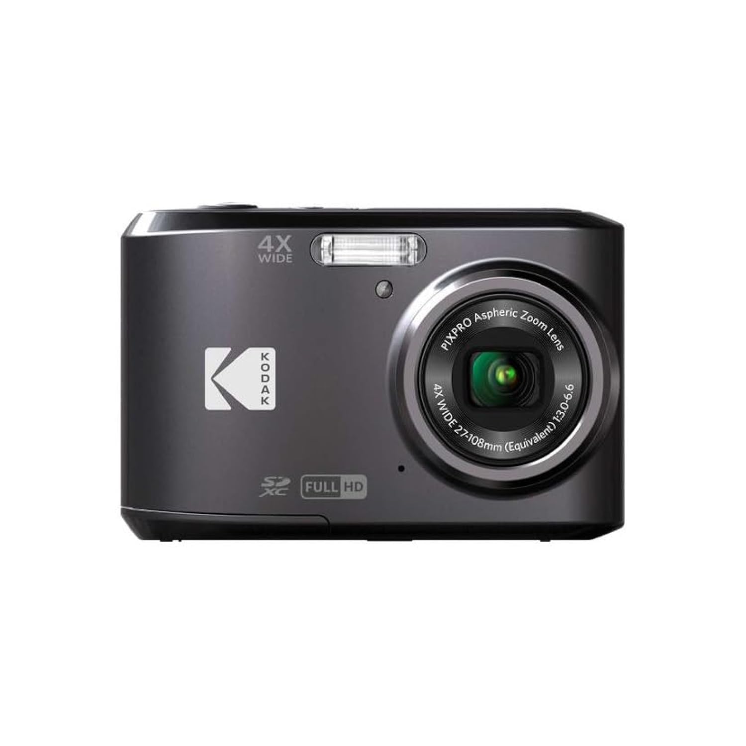

Kodak PIXPRO Friendly Zoom FZ43 16 MP Digital Camera with 4X Optical Zoom and LCD Screen by Kodak 2.7 (Black) чорний