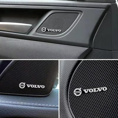 10 Stück Modifiziertes Auto Logo Audio Aufkleber Auto Innenraum Zentralsteuerung Legierung Emblem Abzeichen Aufkleber für XC60 S60 V40 V50V60