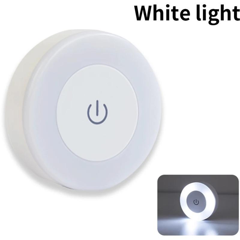 LED Night Lights 3 Modes Dimming Round Sensor Lamps USB Charged Magnetic Wall Light for Kitchen Bedroom Wardrobe Closet Lighting