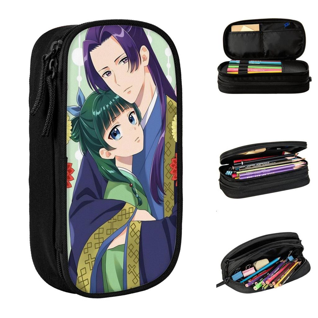 Maomao Jinshi Anime Pencil Cases Creative Apothecary Diaries Pen Holder Bag for Student School Supplies Cosmetic Pencil Pouch