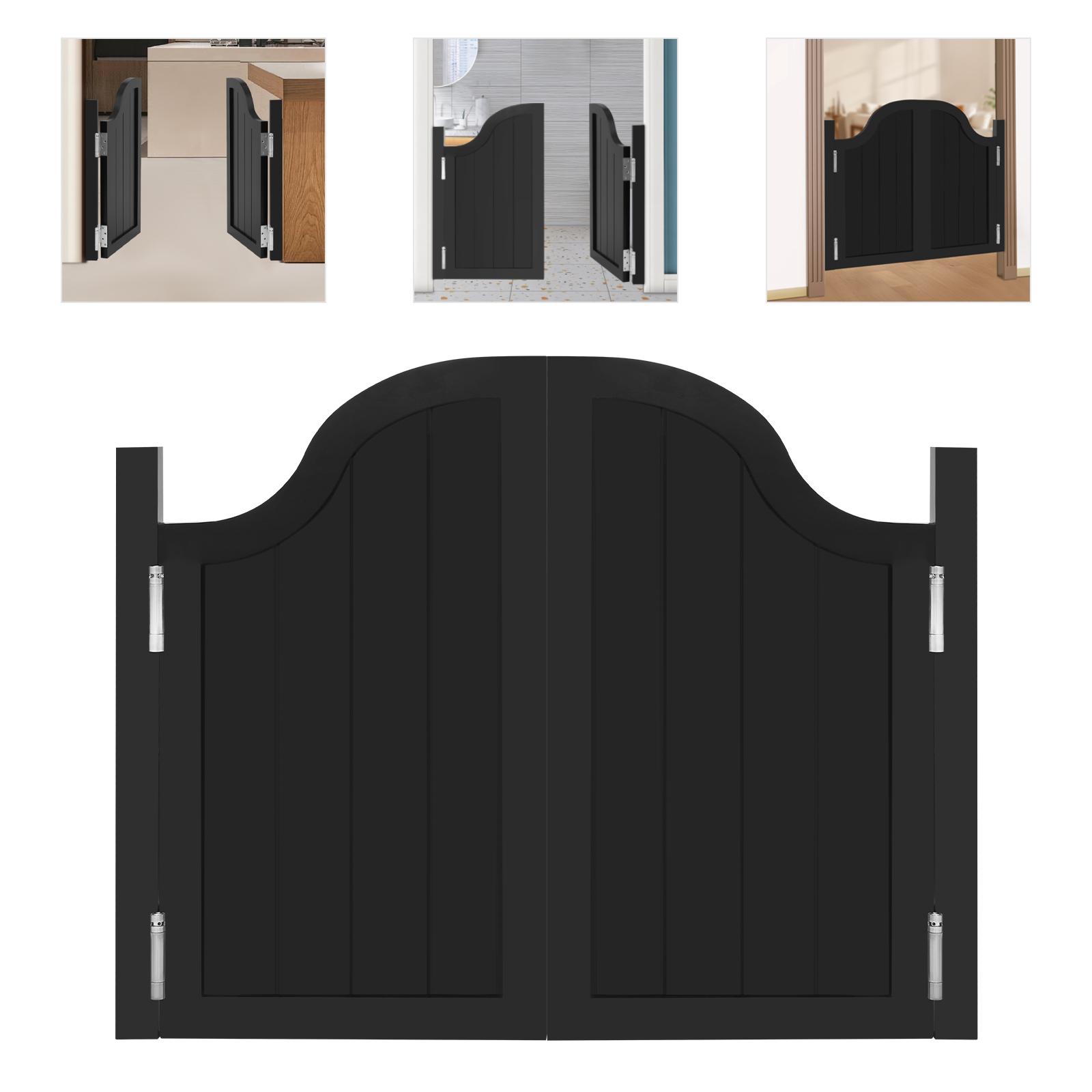 

2 шт. Дверь-перегородка из сосны, 100x80см, черная полоса, распашная дверь из массива дерева, толщина 35мм для перегородки входа в магазин чёрный