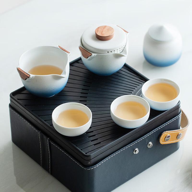 Zen Style Portable Ceramic Travel Tea Set