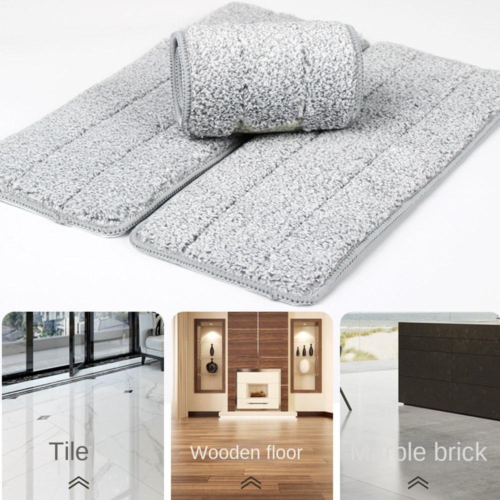 3PCS Microfiber Flat Mop Replacement Cloth Washable Mop Refill Durable Lazy Mop Cloth