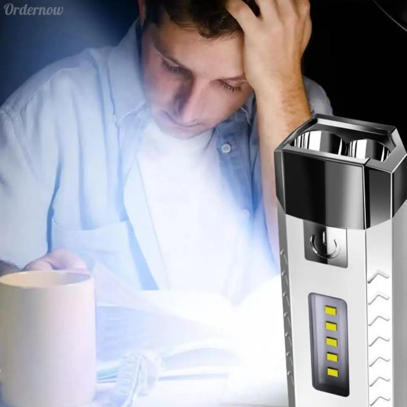 Rechargeable MINI Flashlight COB Side Lights Powerful Torch Outdoor Camping Fishing Lighting Lamp