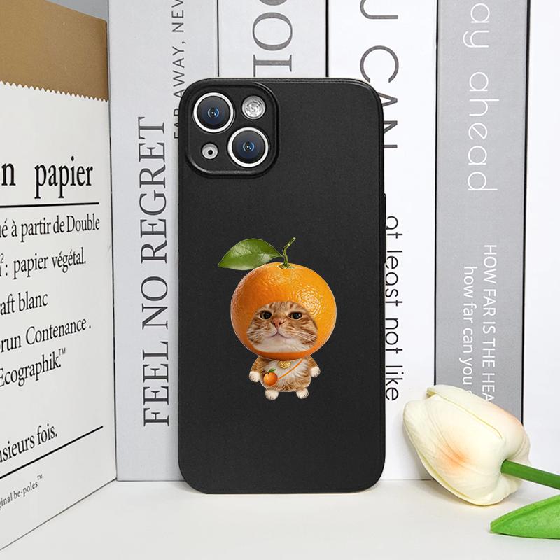 

Забавный Мультяшный Свежие Фрукты Пара Кошек Чехол для Телефона для iPhone 17 16 12 11 14 13 15 Pro Max 13 Mini XS MAX XR 7 8 14 Plus Мягкий Чехол iPhone 16