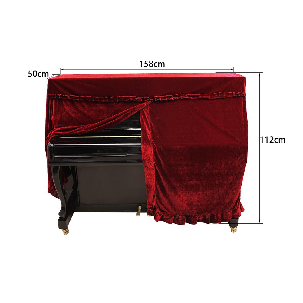 Upright Piano Cover Piano Keyboard Protector Piano Full Cover Piano Keyboard Dust Cover Fabric Piano Protective Cover for Pianos