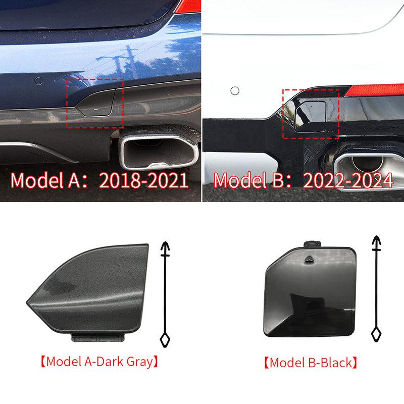 Car Rear Bumper Tow Hook Cover Cap Accessory Black For BMW X3 M Series G01 M Sport 2018-2024 51128064834 51125A45EE2