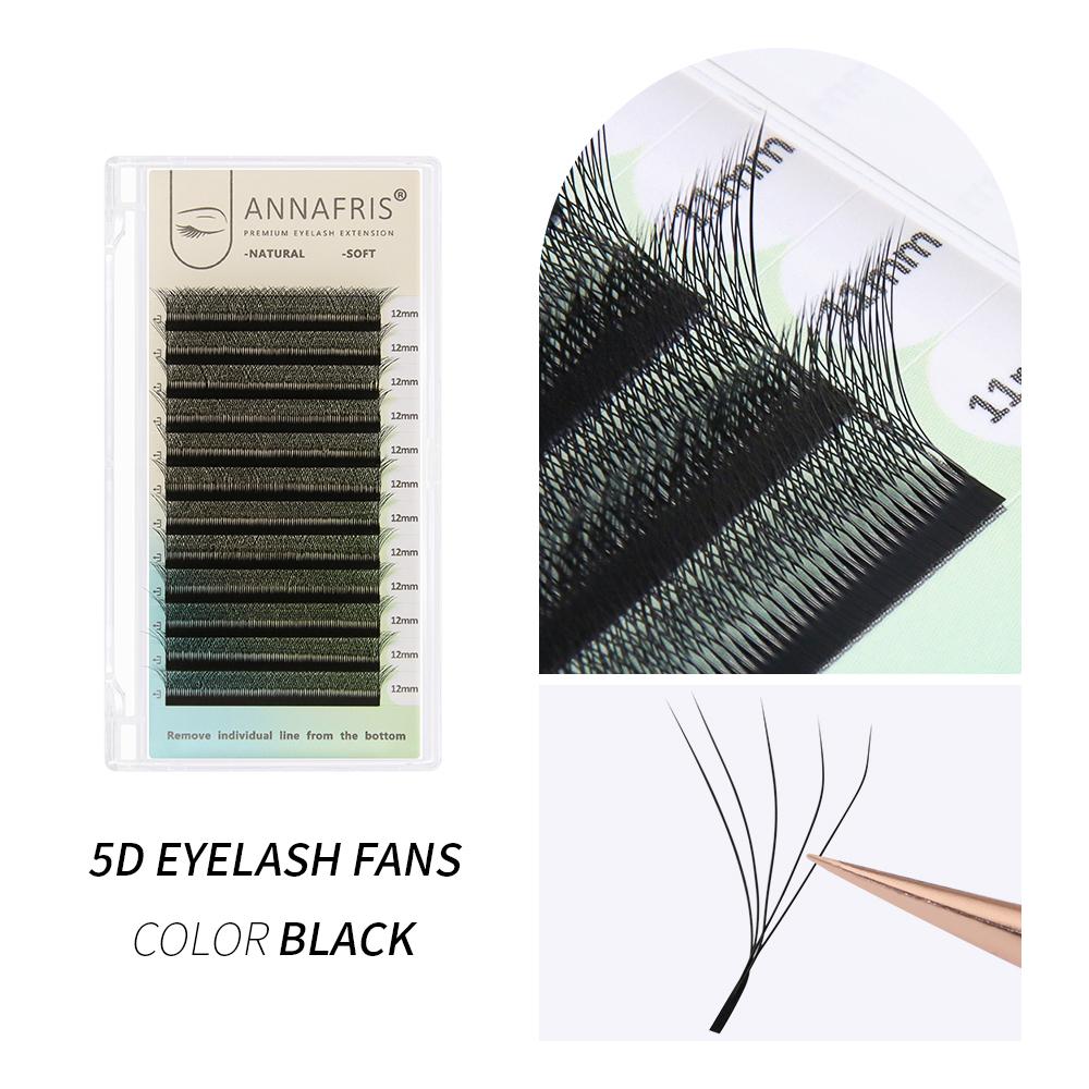 ANNAFRIS W Shape Eyelashes Extensions W Shaped Bloom 3D 4D 5D Eye Lashes Natural Soft Premade Fan Lash Extensions