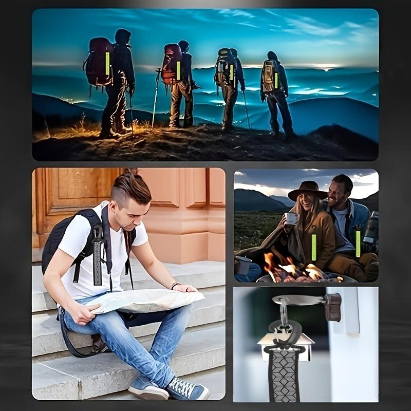 2 ks Reflexní bezpečnostní popruh pro noční běh a chůzi Nastavitelný popruh pro batohy Paže Nohy Oboustranný Svítící pásek pro jogging Cyklistiku