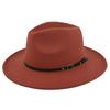 Retro Plush Jazz Multi Color Flat Big Brimmed Hat With Fashionable Personality