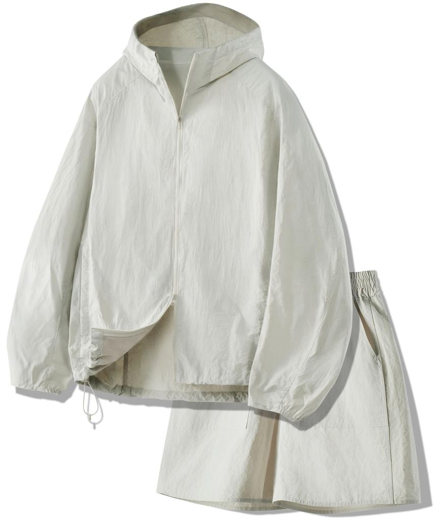Untapped Studio [Set Up] 2-Way Nylon Windbreaker + Nylon Shorts Set-Up